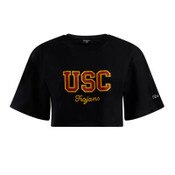 USC Trojans Women's Hype and Vice Black Touchdown T-Shirt